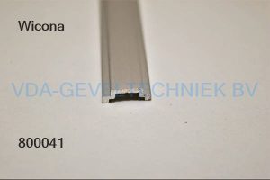 Wicona aluminium trengelstang/schuiflat 13.5-4.5mm10 1000mm