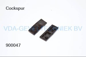 cockspur Oploop blokje  2-5 mm zwart kunststof