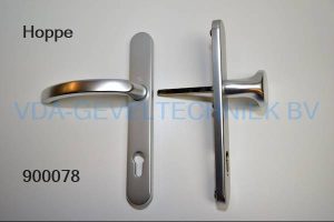 Hoppe deurkruk/knop langschild BU/BI pc92