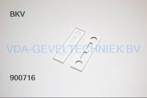 BKV  Vulplaatje wit kunststof