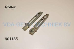 Notter alu Vleugeldeel/Glijstuk ont/vergrendelbaar/kierstand/meenemer/glijarmstuk/