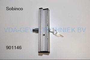 Sobinco knijpsluiting/greep t.b.v. alu schuifpui deurdikte 29-37mm
