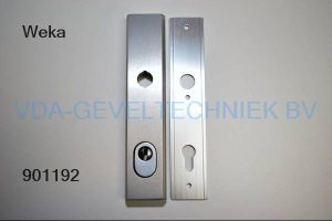 Weka deurkruk langschild BI-BU masief