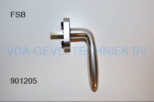 FSB raamgreep/raamkruk alu zilver 30x7