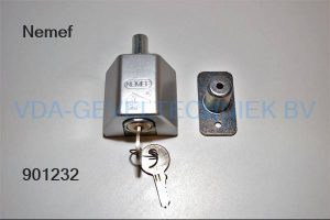 Nemef oplegslot  zilver
