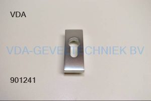 Aluminiumafdekplaatje t.b.v. cilinder rozet