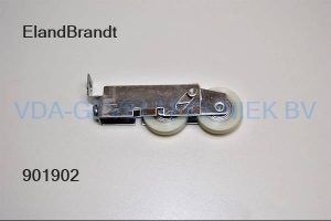 Eland brandt loopwiel, wielstel Isolatieglas. Kunststof wielen.