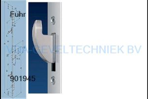 Fuhr systeQ 855 meerpuntssluiting 35/92/u24 1790/2170mm type3 2x haak sleutelbediend