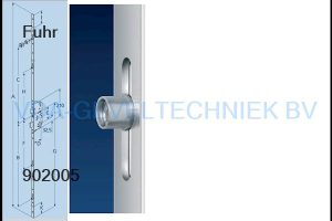 Fuhr 856 meerpuntssluiting 35/92/16/ 2400mm type1 krukbediend
rolnok