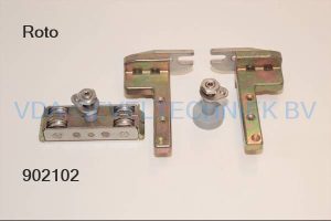 Roto/Weidtmann wielen/geleidenn patio loopwerk compleet H-00-N W100A10 W-100-A-10 rs/ophanging
