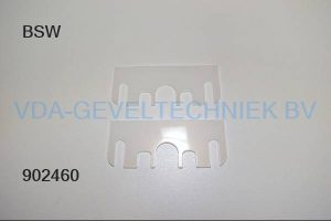 BSW achterklemplaat opvulplaat (Hinterklemmplatte) 1MM