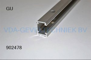 GU PSK bovenrail aluminium 6700 mm
