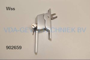 WSS aluminium raamgreep/raamkruk afsluitbaar enkele