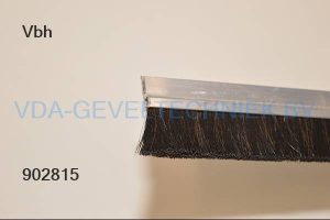 Tochtborstelprofiel-H L 1000mm Borstel H=25mm