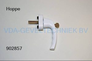 Hoppe raamgreep/raamkruk afsluitbaar knop stift wit
