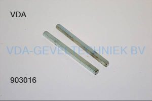 Vierkant krukstift stift 8x135mm