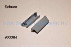 Schuco afwateringskapje grijs 227169  (prijs per stuk, minimale afname 10 stuks)