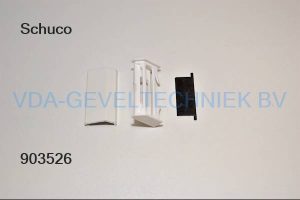 Schuco alu ontwateringskap RAL9016 227734
