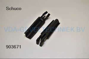 Schuco alu Falzstück zwart