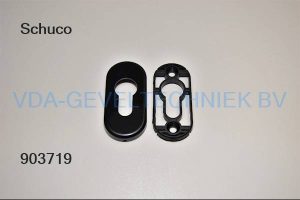 Schuco alu PZ-Rozet RAL9005 227652