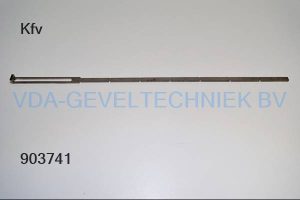 Kfv koppelstuk met vertanding naar