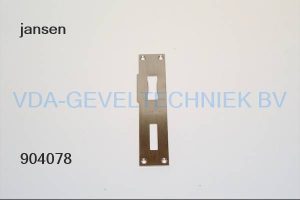 Jansen Dag- en nachtsluitplaat RVS 555.644