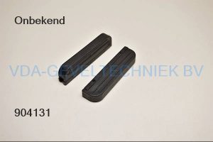 Hordeur greep zwart 70x17mm (kruk)