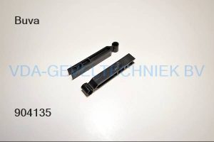 Buva hendel 67mm zwart ventilatie/rooster