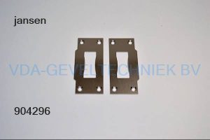 Jansen sluitplaat 555.651 RVS