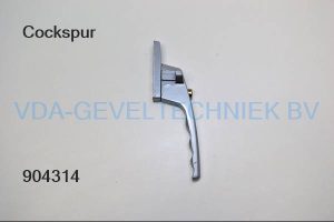 Cockspur raamkruk/raamgreep links drukknop GRIJS