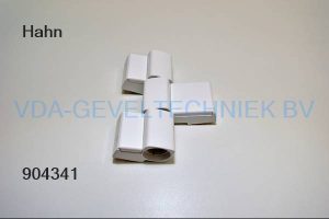 Dr. Hahn SCHARNIER A751 RVS BEV. RAL9016 62,5x20 MM. 3-DELIG A75160020