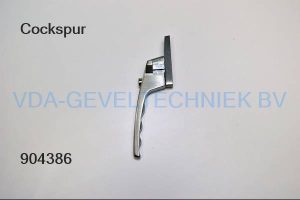 Cockspur raamkruk/raamgreep links afsluitbaar neushoogte