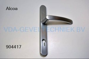 Alcoa/Kawneer deurkruk op langschild buiten. Euro h.o.h. 92 mm. 8002-264 SKG**