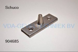 Schuco alu 2 delige veiligheidspen/dievenklauw sluitplaat 229227 / 218194