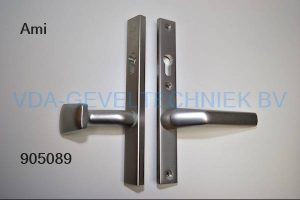 Ami deurkruk/duwer/knop draaibaar langschild senior