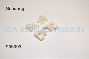 Schuring balkondeursnapper wit 25mm (Schnäpper)