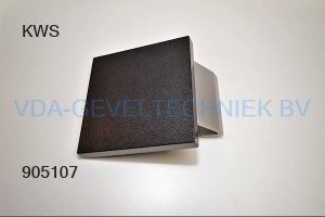 KWS deurgreep 150x150 zwart (kruk)