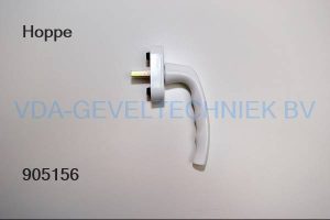 Hoppe raamkruk/raamgreep RAL9016 stift 7x24mm wit