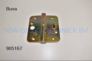 Buva paumelle scharnier 89x89 met dievenklauw
links