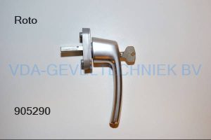 Roto Line raamkruk R01.1 Zilver/EV1. Stiftlengte 35MM. Afsluitbaar. 228130