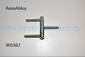 Herkula/Anuba inboor scharnier 3-delig staal-verzinkt