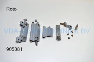 ROTO ALU DRAAIKIEP SCHARNIERZIJDE KL1 ZILVER/EV1 728787 AL