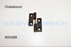 Kunststof scharnier bruin W11473 B11155