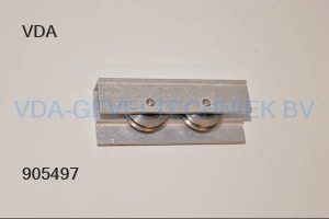 Schuifpui/schuifraam wiel dubbel wiel met