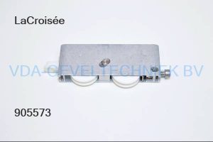 La Croisée Sobinco loopwielen voor schuifraam dubbel wiel  kast =122 x45 x 18 mm max 80 kg.