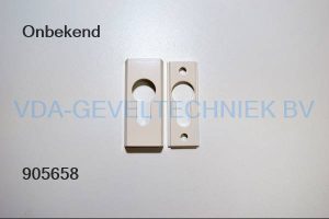 Cilinder rozet RAL9001 CREME 64x33