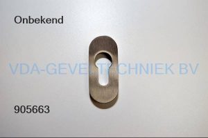 Cilinder rozet masief rvs ovaal