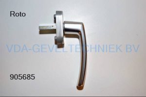 Roto raamkruk/raamgreep zilver stift 7x40mm