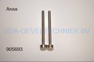 Ansa rvs knop M12x140mm set