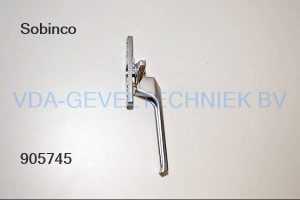 Heycop Raamgreep /raamkruk 9 mm Rechts Aluminium .